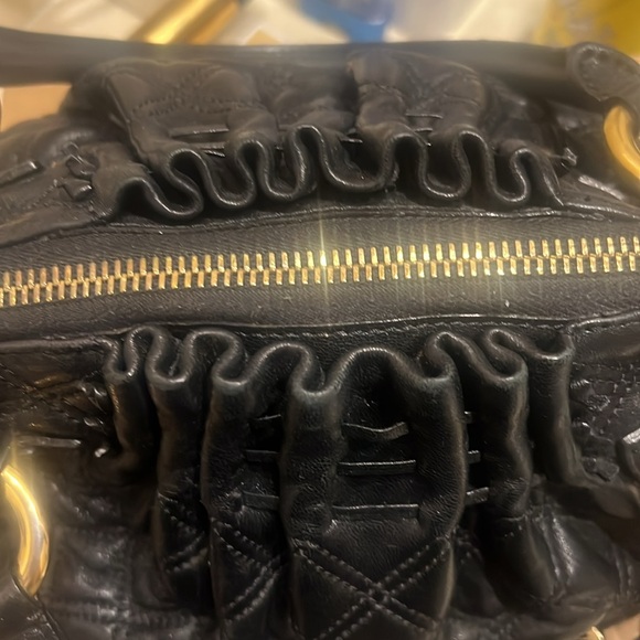 Black Quilted Leather Handbag - Picture 9 of 14